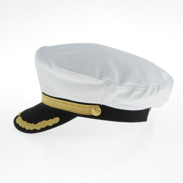 キャプテンハット 海軍帽子 船長帽子 海兵帽子 ヨット セーラー ボート コスチュームパーティー 白い大人｜stk-shop｜06