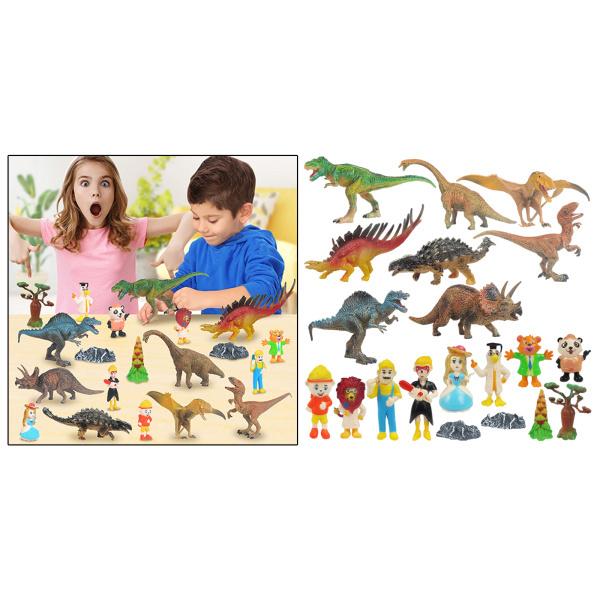 20x恐竜モデルのおもちゃキットセットは、小道具の誕生日の子供たちに物語を伝える教室のディスプレイストーリーのための現実的な興味を喚起する教｜stk-shop｜06