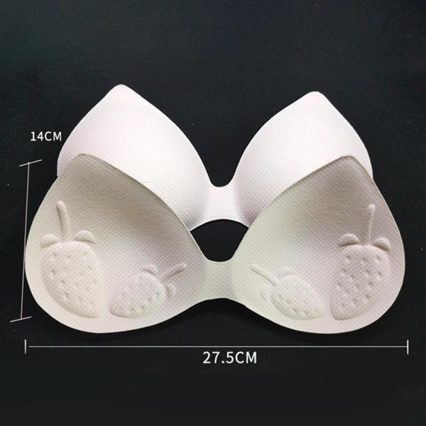 3 Pairs Sports Bra Pads Comfortable Non-slide Intimates Removable Bikini  Inserts Push-Up Padding Women Breast Enhancer Pad for Outdoor Fitness