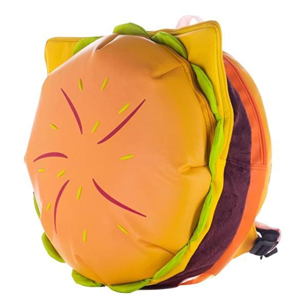 PU チーズバーガー バックパック 大容量 ジッパー レディース メンズ