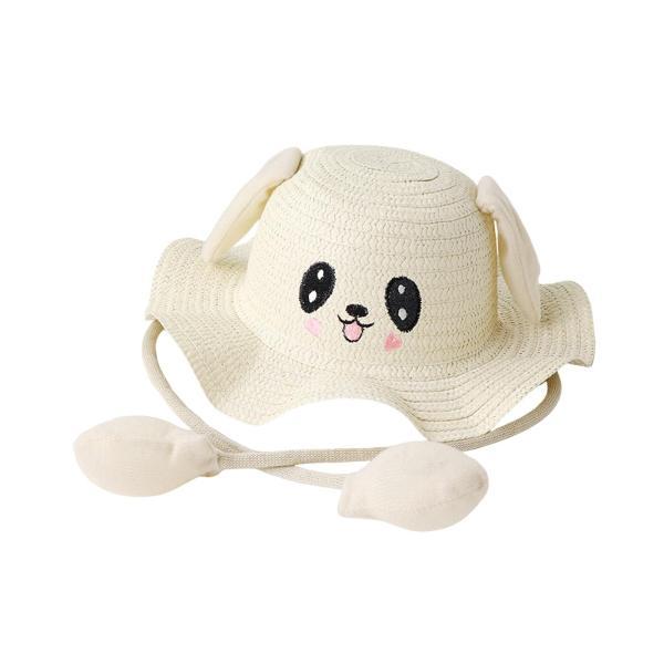 バニー麦わら帽子キャップ面白いビーチハットフェスティバル用春コスチュームアクセサリーホワイト |  | 06