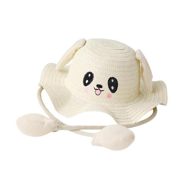 バニー麦わら帽子キャップ面白いビーチハットフェスティバル用春コスチュームアクセサリーホワイト |  | 07