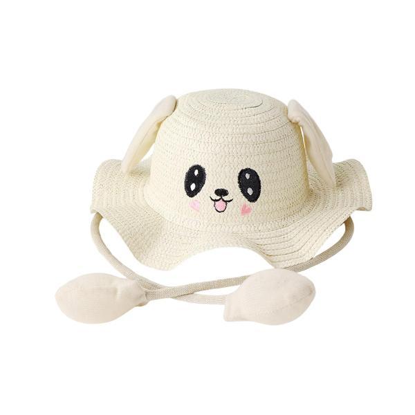 バニー麦わら帽子キャップ面白いビーチハットフェスティバル用春コスチュームアクセサリーホワイト |  | 08