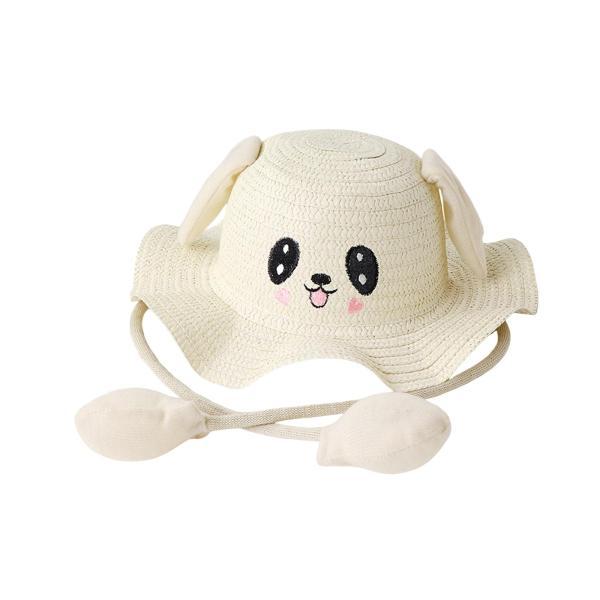 バニー麦わら帽子キャップ面白いビーチハットフェスティバル用春コスチュームアクセサリーホワイト |  | 09