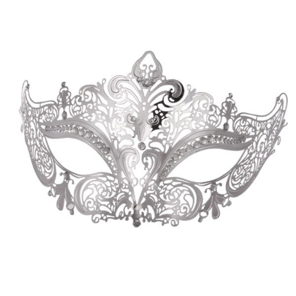 マスカレードマスク ハーフフェイスマスク フェスティバル クリスマス 仮装用 シルバー 71057365STKショップ 通販