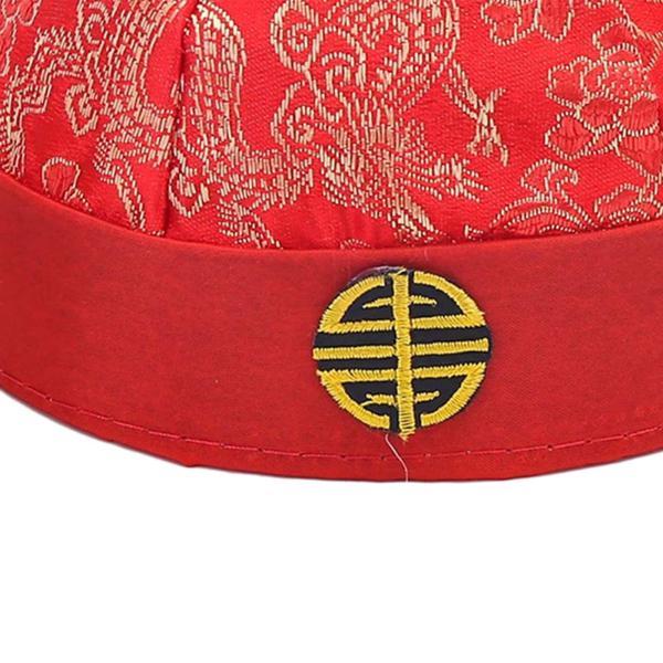中国の東洋の帽子中国皇帝の帽子劇場カーニバルドレスアップ赤 56 センチメートル｜stk-shop｜09