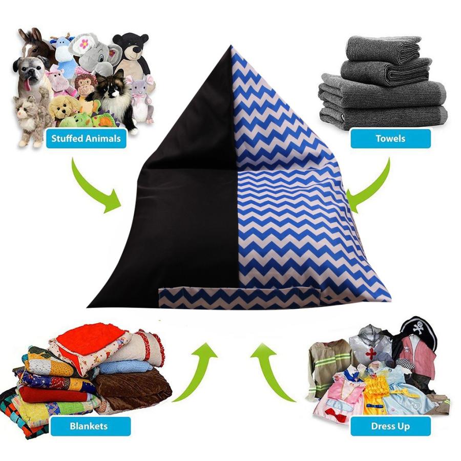 子供blue Wave用ぬいぐるみ収納用ビーンバッグぬいぐるみオーガナイザー 7000 Stkショップ 通販 Yahoo ショッピング