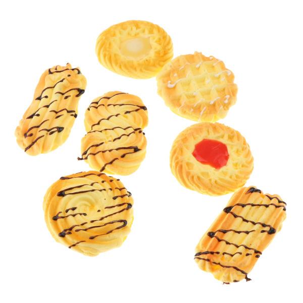 大放出セール 新作 人工的なクッキーデザート用装飾実物食品玩具黄色ビスケット indongbac.com indongbac.com