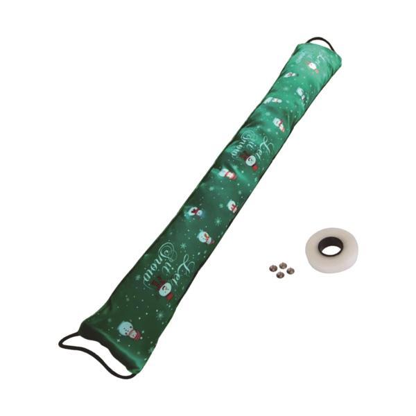 ドア下ドラフトストッパードア下部シールストリップグリーンクリスマス加重装飾防風ドアノイズブロッカーウェザーストリップ 72045352