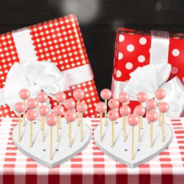 2x ケーキポップディスプレイスタンド キャンディホルダー ベーキングツール キャンディディスプレイスタンド ケーキポップホルダー 誕生日