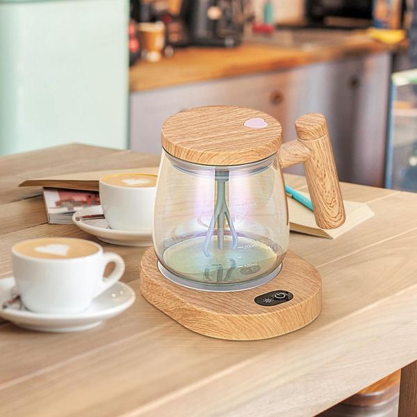 自動撹拌マグカップ 5個 カラフルな 自動撹拌マグカップ 自動ミキサーカップ 400ML USB充電式