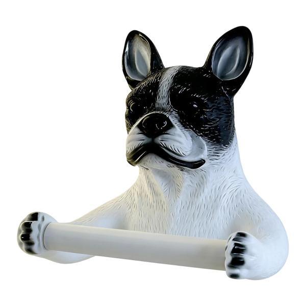 犬用トイレットペーパーホルダー、ディスペンサー フレンチブルドッグ
