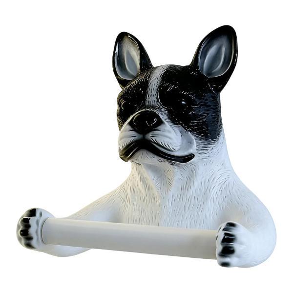 犬用トイレットペーパーホルダー、ディスペンサー フレンチブルドッグ