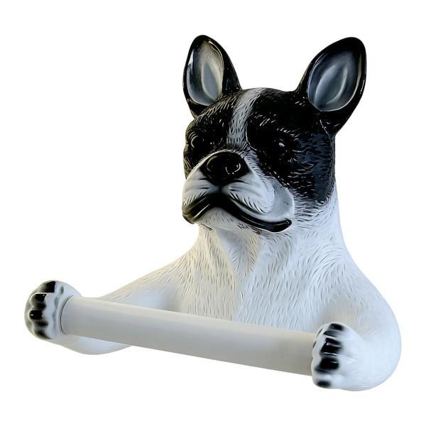 犬用トイレットペーパーホルダー、ディスペンサー フレンチブルドッグ