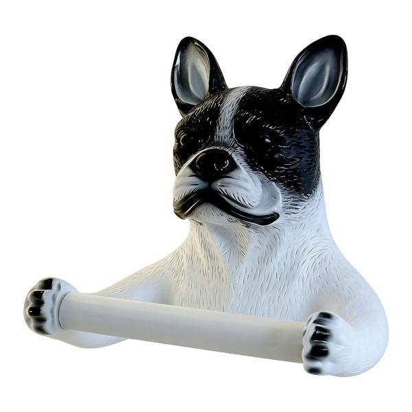 犬用トイレットペーパーホルダー、ディスペンサー フレンチブルドッグ