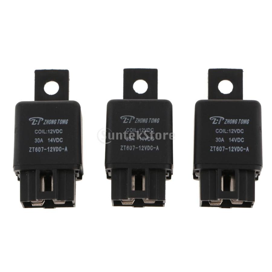 パワーリレー SPSTリレー ヘビーデューティ DC12V 30A 4ピン パワーリレー SPSTリレー ヘビーデューティ DC12V 30A 4ピン
