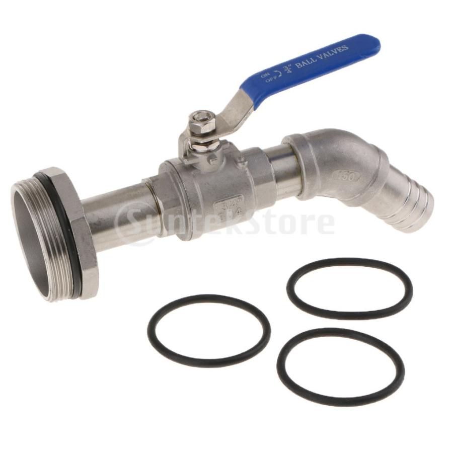 ドラム缶バルブ シールリング付き ステンレス鋼 オイルバレル