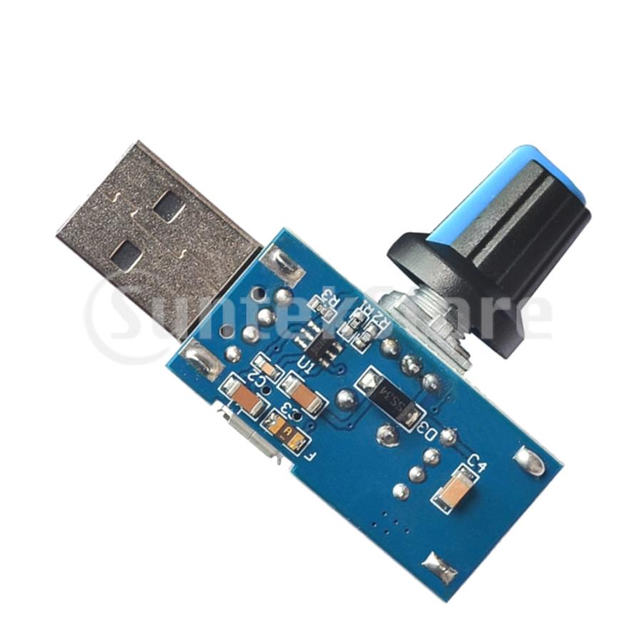 ミュートusbファンスピードコントローラボリュームコントロールレギュレータスイッチdc 4v 12v 5w Stkショップ 通販 Yahoo ショッピング