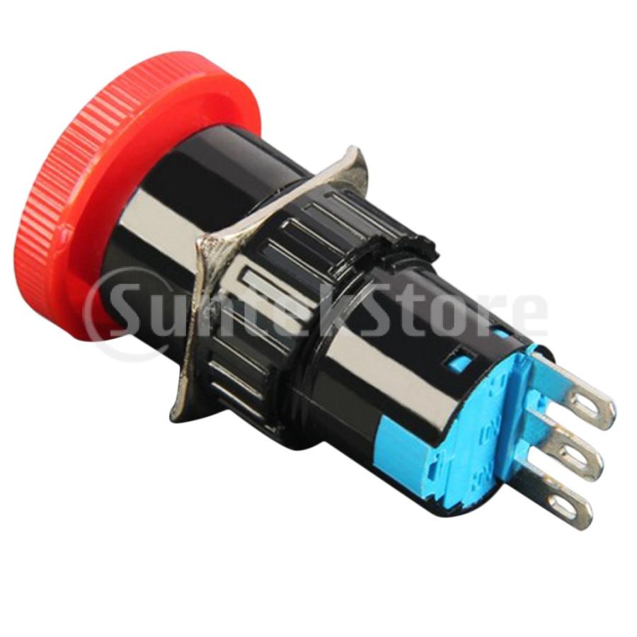 16mm 6 380v 3ピンラッチング緊急停止プッシュボタンスイッチ 1no1nc 20x45mm 1パック 73011196 Stkショップ 通販 Yahoo ショッピング