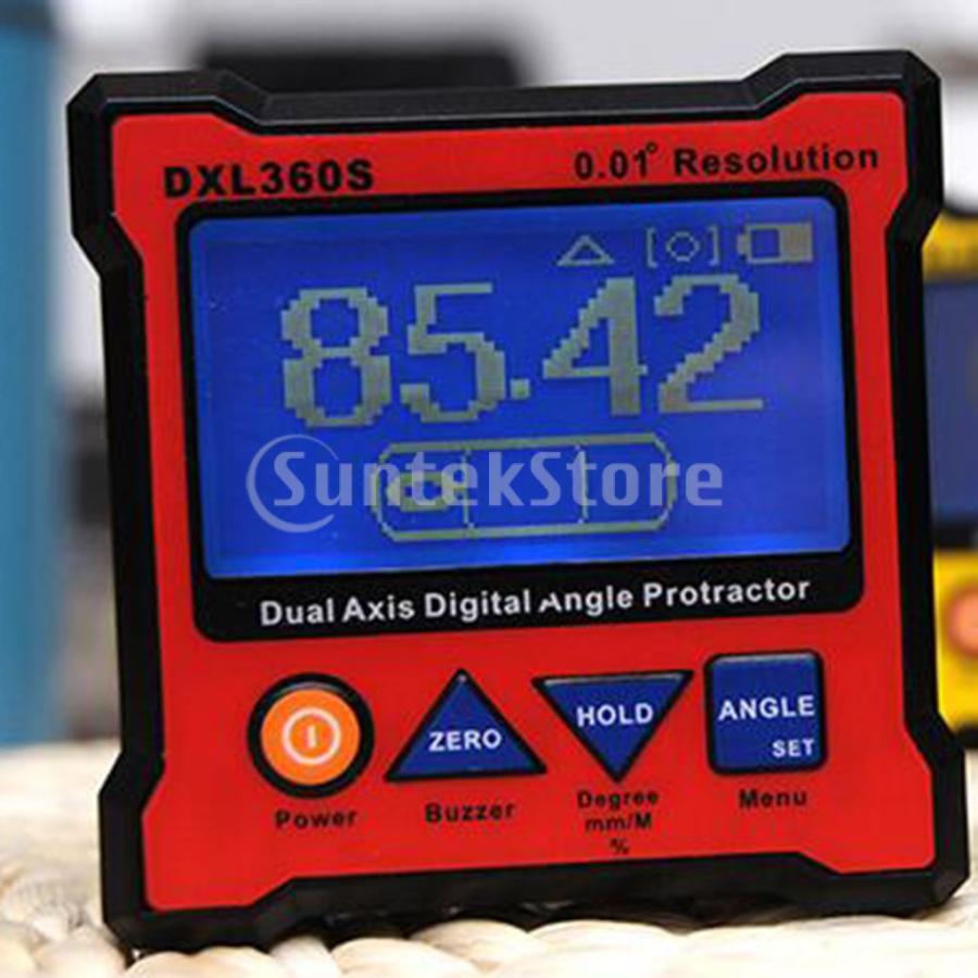 1ピースDXL360Sデュアル軸デジタル角度分度器液晶分度器傾斜計｜stk-shop｜03