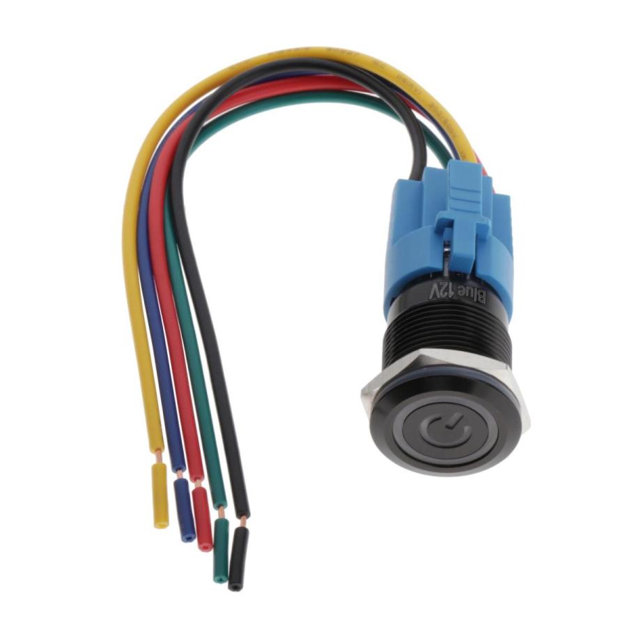 開封のみ】10アンペア19mm ラッチプッシュボタンスイッチ