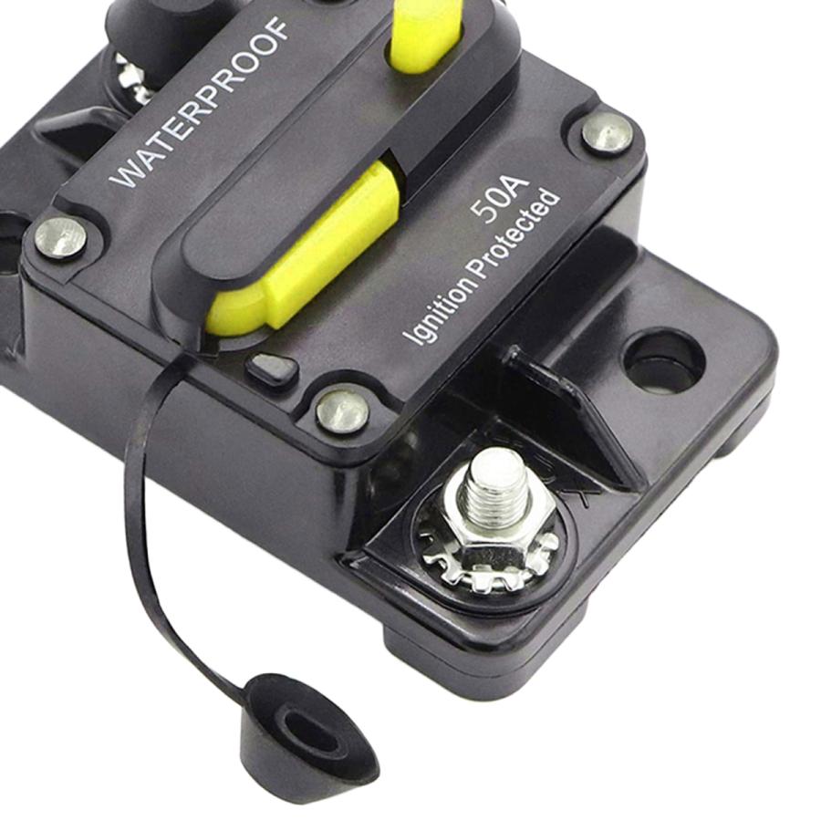 30-300AMPサーキットブレーカーIP67防水12V-48V手動リセットヒューズ
