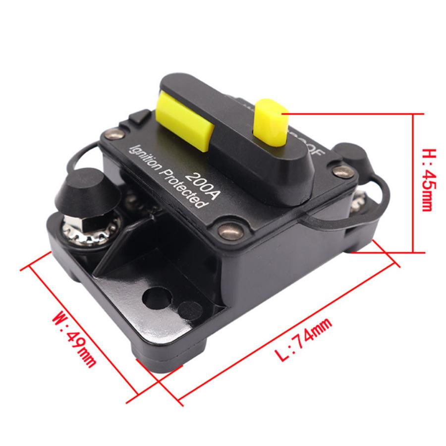 30-300AMPサーキットブレーカーIP67防水12V-48V手動リセットヒューズ60A|stk-shop|03