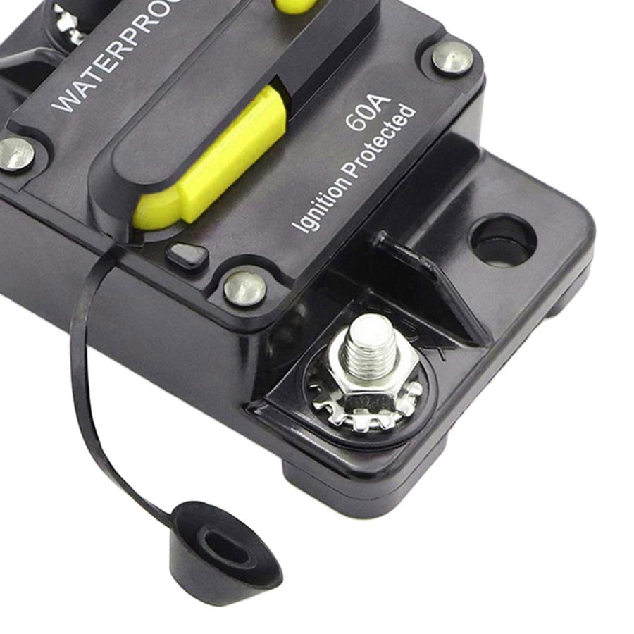 30-300AMPサーキットブレーカーIP67防水12V-48V手動リセットヒューズ60A|stk-shop|04