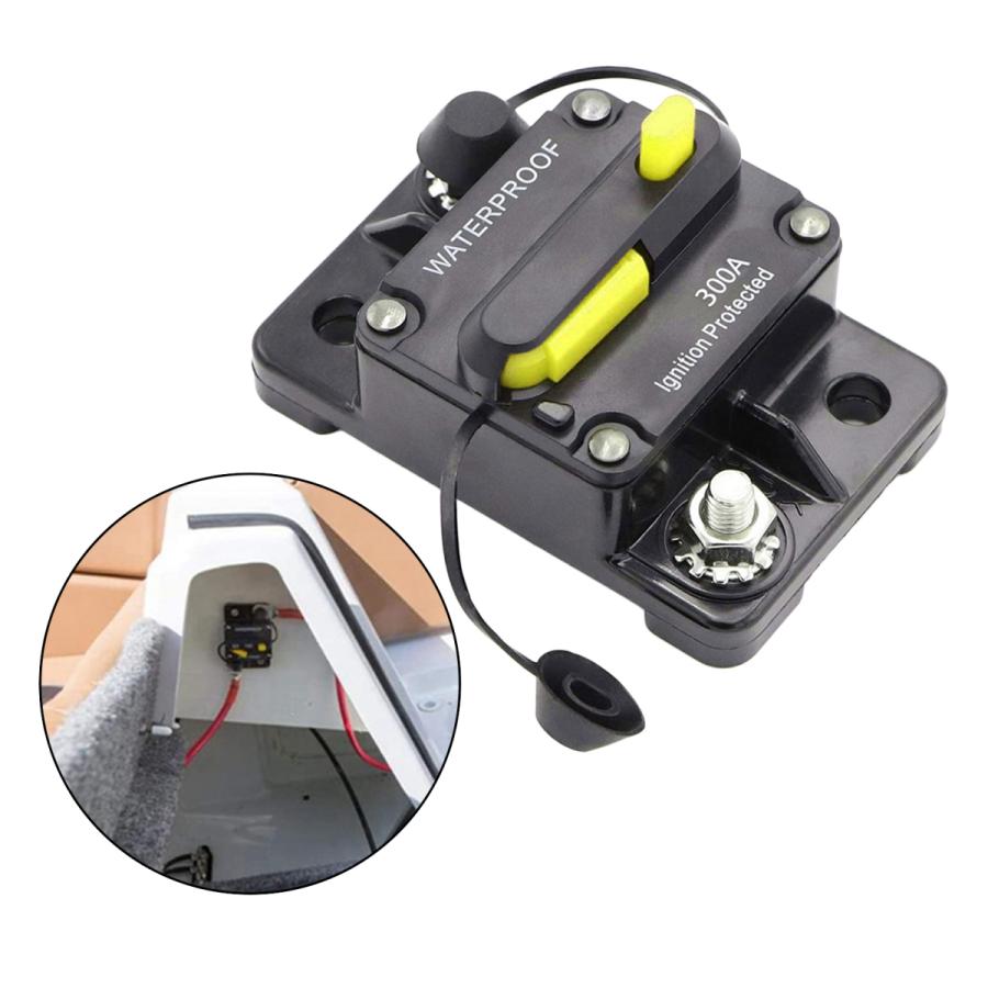 30-300AMPサーキットブレーカーIP67防水12V-48V手動リセットヒューズ300A|stk-shop|08