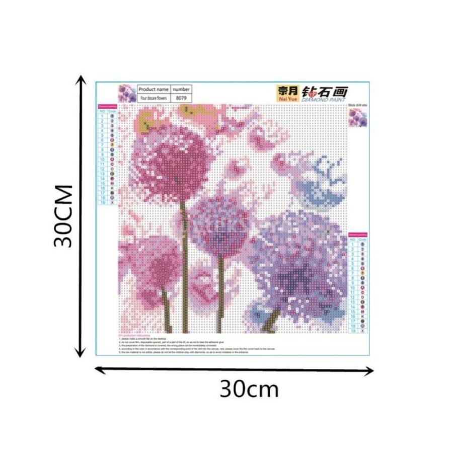 Homyl Diy 5d ダイヤモンドペインティング 刺繍 クロスステッチキット タンポポ 花 全6色 紫 Stkショップ 通販 Yahoo ショッピング