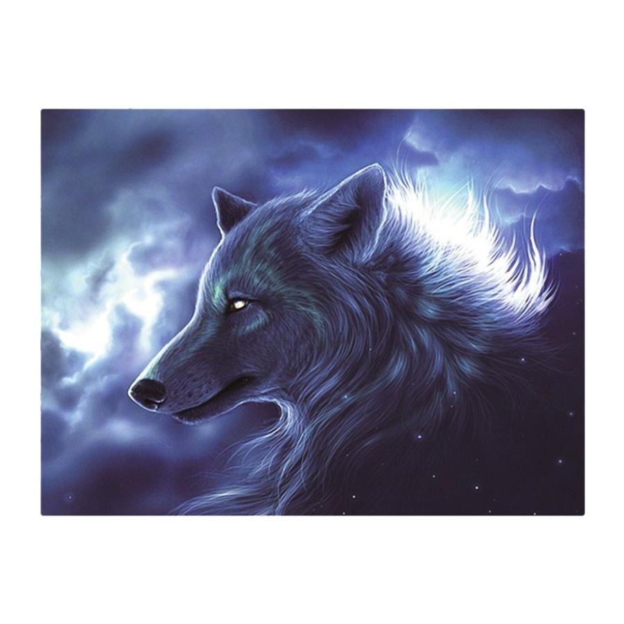 Baosity Diy ダイヤモンド絵画 5d 刺繍 クロスステッチ 壁掛け 装飾 動物 全12種 グレーオオカミ Stkショップ 通販 Yahoo ショッピング