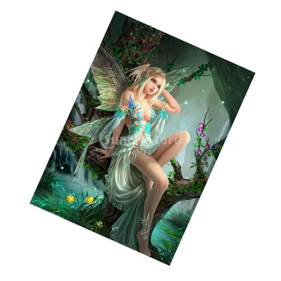 5d Diyダイヤモンドペインティング 背景絵画 壁アート 全6色 花の妖精 フェアリー Stkショップ 通販 Yahoo ショッピング
