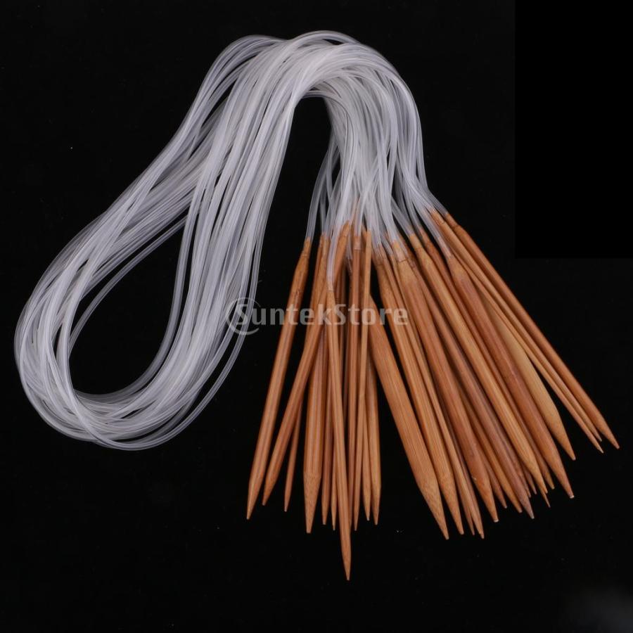 18個 セット 輪針 竹 編み針 2 10mm 超特価激安 耐久性 100cm 全3サイズ 編みツール