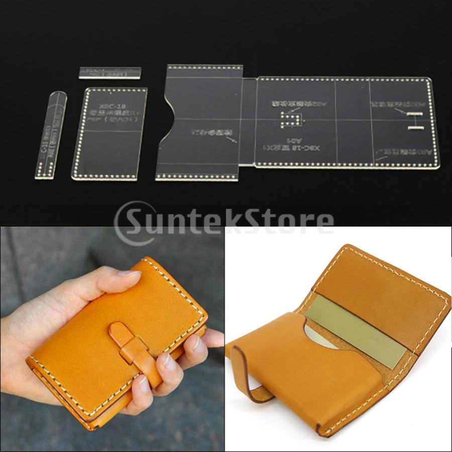 Ipotch カードホルダー ケース テンプレート 型紙 アクリル レザークラフト アクセサリー 道具 全3種 3 4個 セット Stkショップ 通販 Yahoo ショッピング