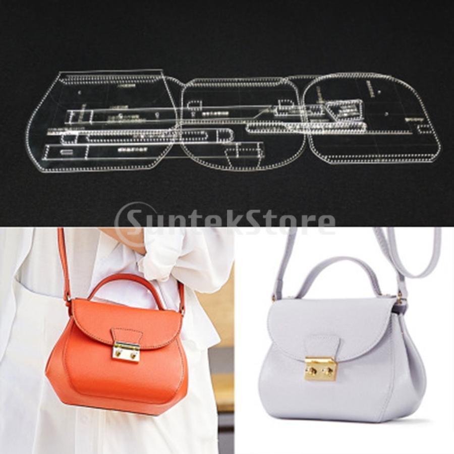 Ipotch ショルダーバッグパターン テンプレート 型紙 アクリル レザークラフト アクセサリー 道具 全6種 4 10ピース セット Stkショップ 通販 Yahoo ショッピング