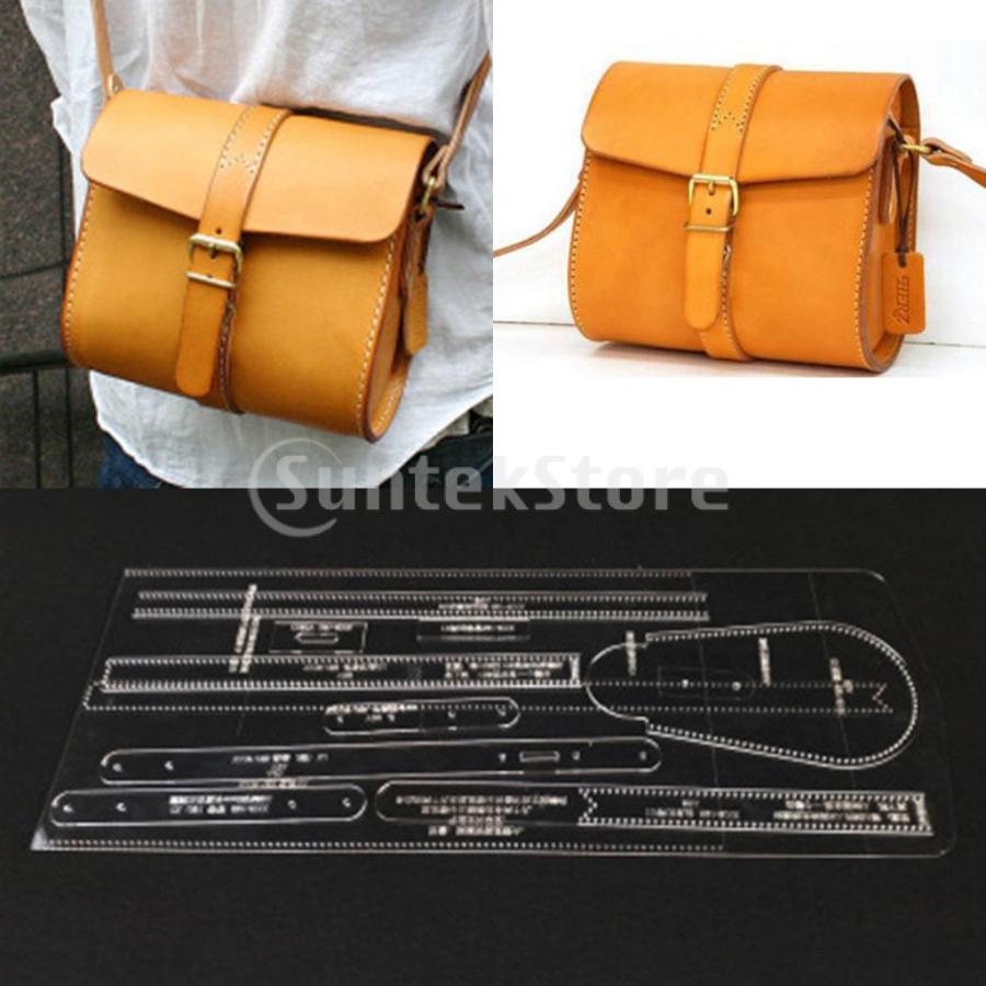 Ipotch ショルダーバッグパターン テンプレート 型紙 アクリル レザークラフト アクセサリー 道具 全6種 5 10ピース セット Stkショップ 通販 Yahoo ショッピング