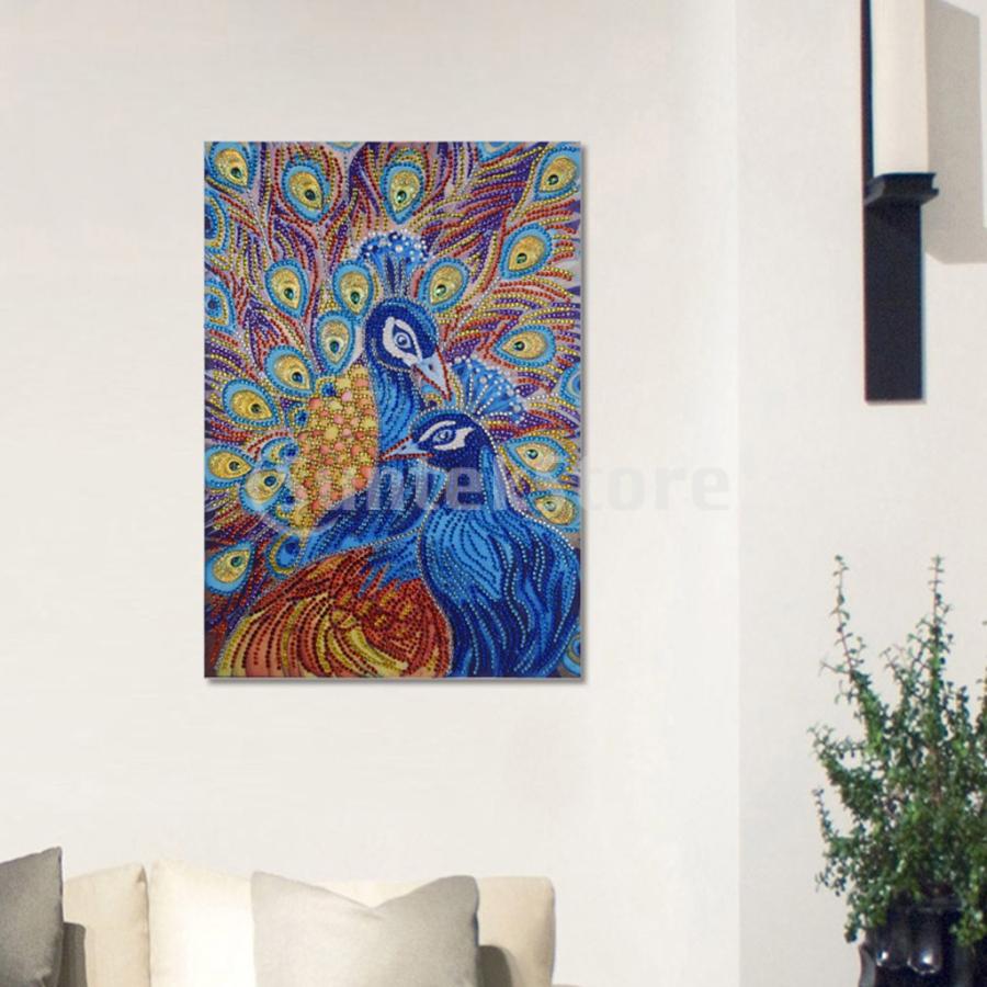 5 Dダイヤモンドカラフルな動物の写真部分的な特殊ドリル絵画孔雀 Stkショップ 通販 Yahoo ショッピング