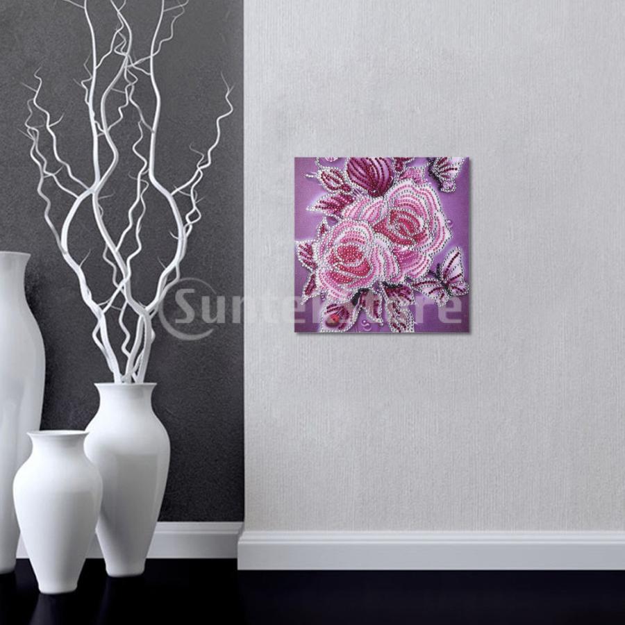 アートクラフトピンクのための花の形のdiy 5dのダイヤモンドのpaitingの十字のステッチのキット Stkショップ 通販 Yahoo ショッピング