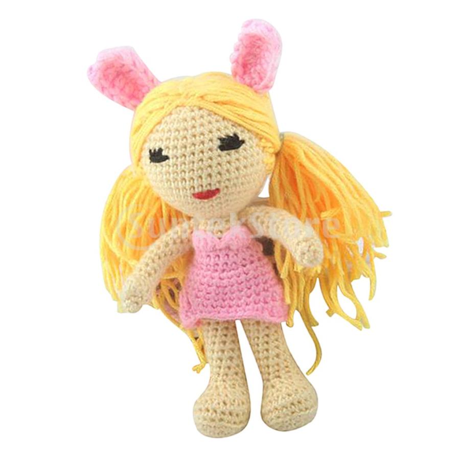 子供のためのぬいぐるみ人形を編むdiyの女の子デザイン手作りかぎ針編みキット Stkショップ 通販 Yahoo ショッピング