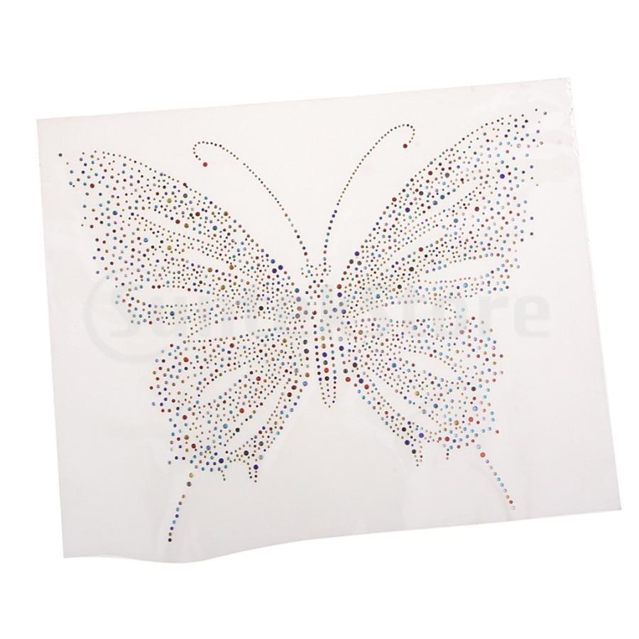 ラインストーンアイロンで転送ホットフィックスモチーフ蝶の装飾