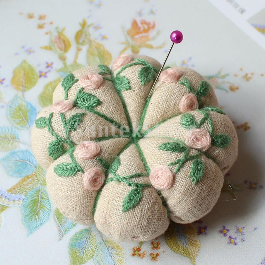 手作りピンクッション刺繍スターターキット花柄刺繍工芸品 Stkショップ 通販 Yahoo ショッピング