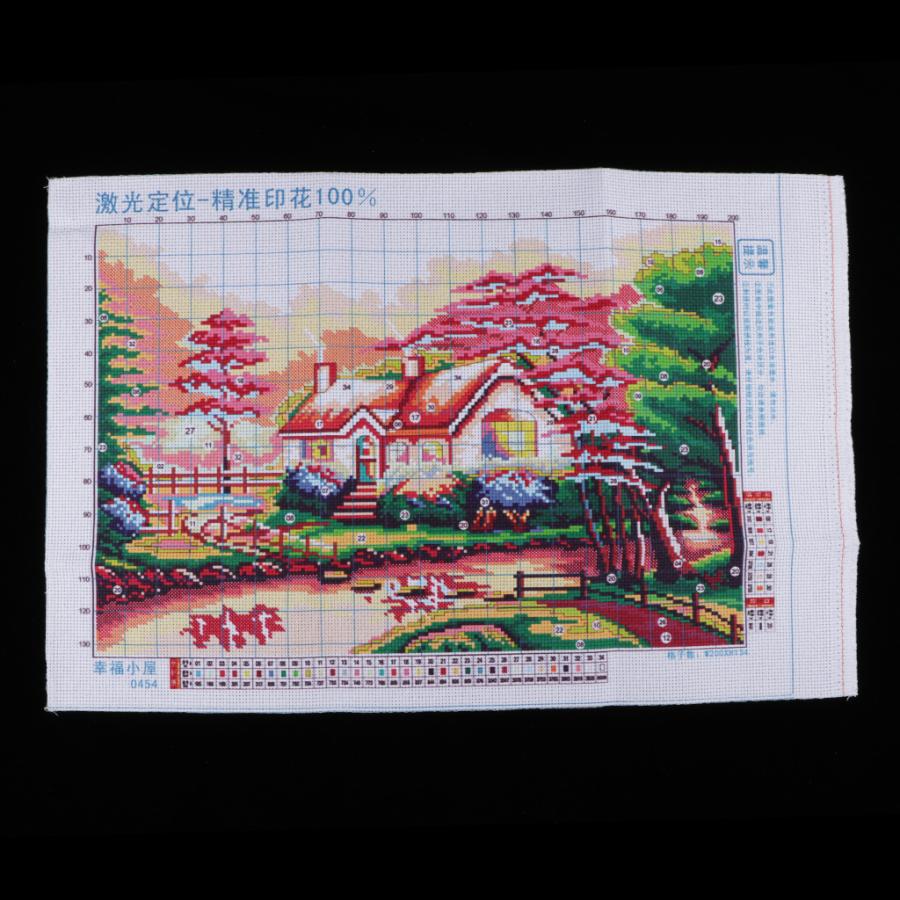 11CT クロスステッチ刺繍キット 十字繍 刺繍キット 刺繍布 癒し景色 