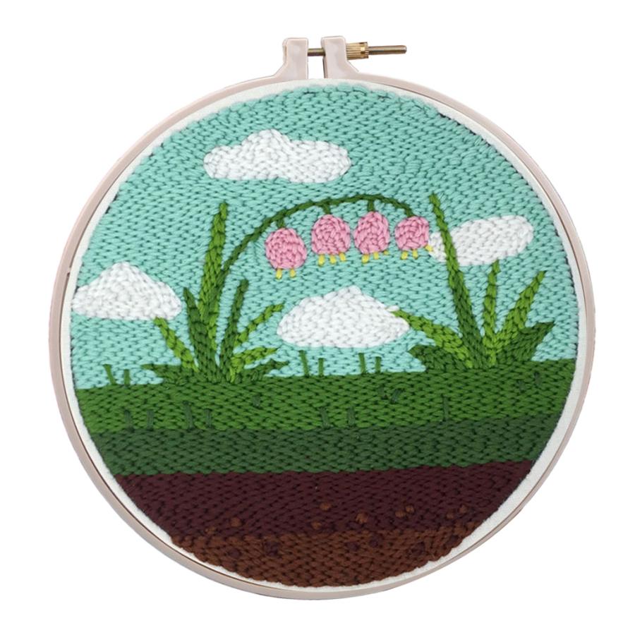 パンチ刺繍ペン付き漫画パンチニードルキットdiyクラフトベルオーキッド Stkショップ 通販 Yahoo ショッピング