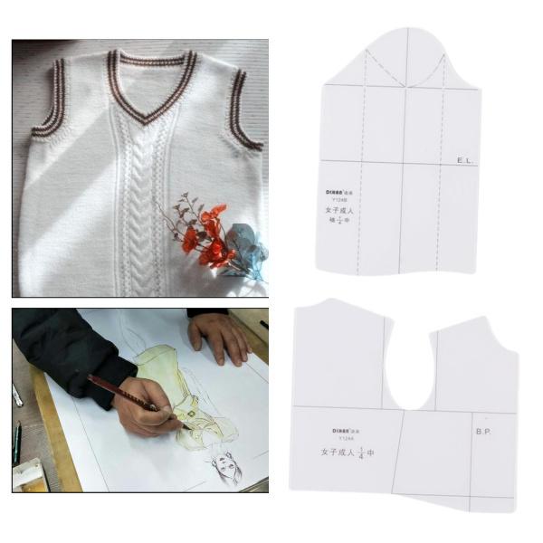 服デザインテンプレート定規製図ステンシル手描き縫製1：4｜stk-shop｜05