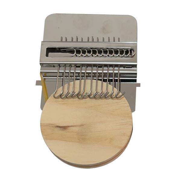 Speedweveタイプ織機織りツールキット12ピン木製ディスク付きダーニング編み機ウィーバーキッズ初心者向け｜stk-shop｜02