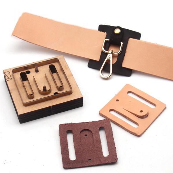 レザークラフトカッティングダイテンプレートDIYステンシル中空モールドベルトバックル 74018712STKショップ 通販