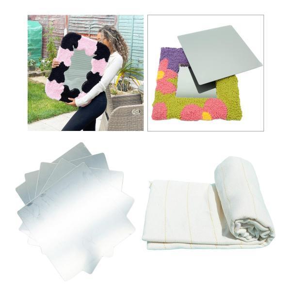 アクリルミラータフティングマシン付きタフティングクロス1x1.5M裏打ち