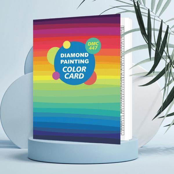 ダイヤモンドペインティングブック5DダイヤモンドアートリファレンスツールのDMCカラーチャート