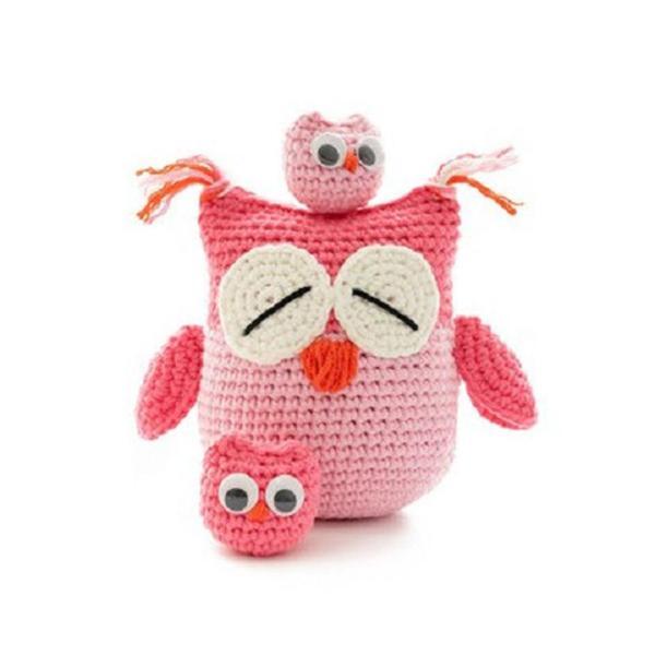 DIY DIY Owl  Crochet Kit Crocheting Craft , ピンク｜stk-shop｜07