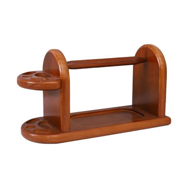 かぎ針編みの糸ホルダー 糸ラック 木製 回転式麻ひもディスペンサー 
